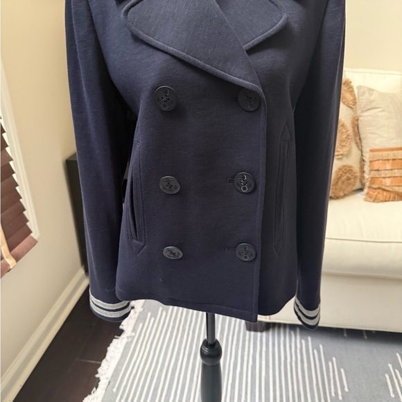 Ralph Lauren Dark Blue Pea Coat - Picture 3 of 8